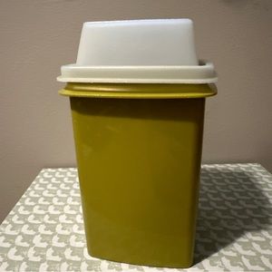 Vintage Tupperware Pick A Deli Pickle/Olive Keeper 1330 3 Pc Set Avocado Green